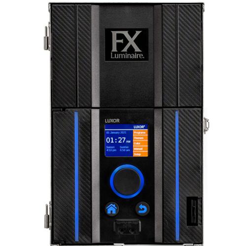FX Luminaire Luxor intelligent lighting controller and zoned installation example